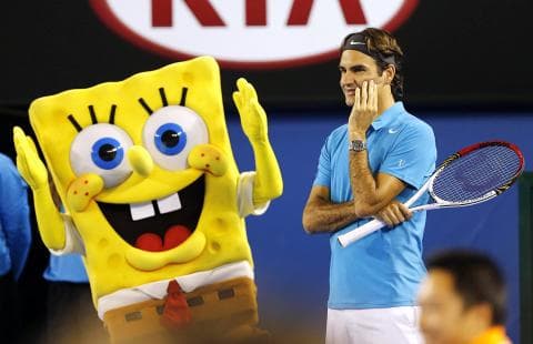 Roger Federer & SpongeBob